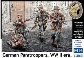 1/35 German Paratroopers WWII Era (4)  	MTB-35145