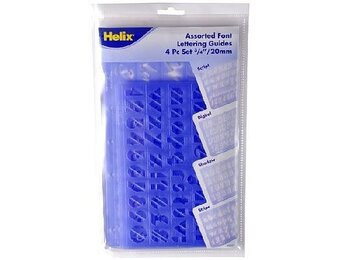 3/4" Font Lettering/Number Guide Set