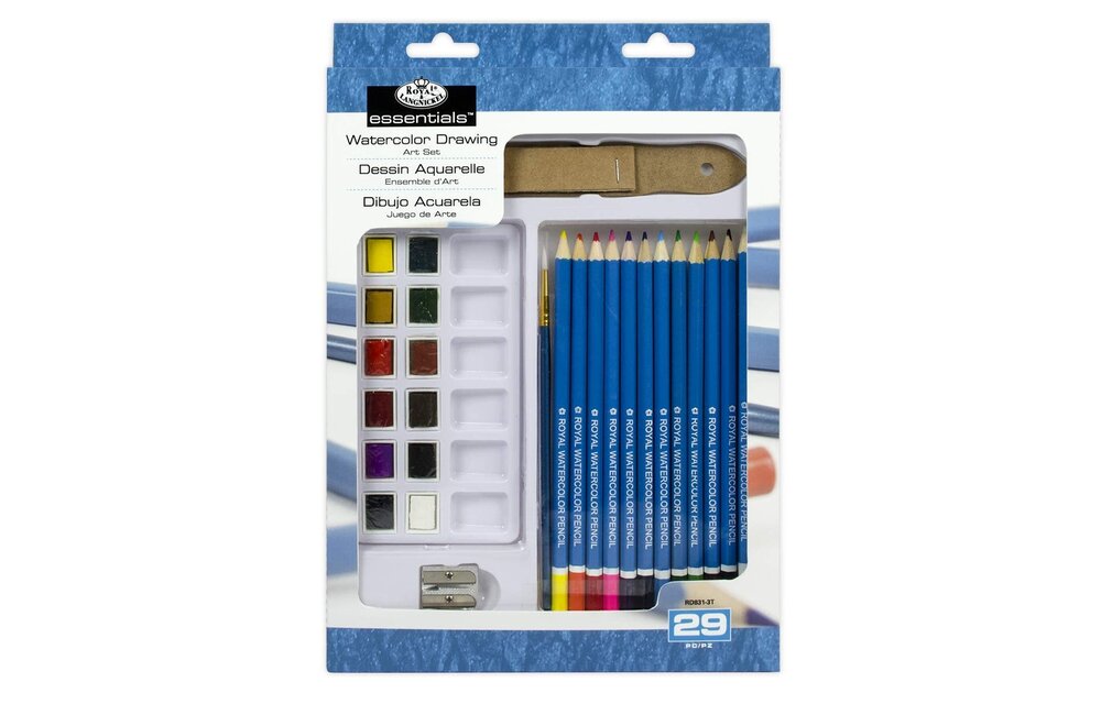 Essentials Watercolor Pencil Art Set