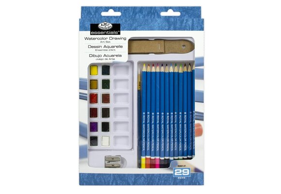 Essentials Watercolor Pencil Art Set