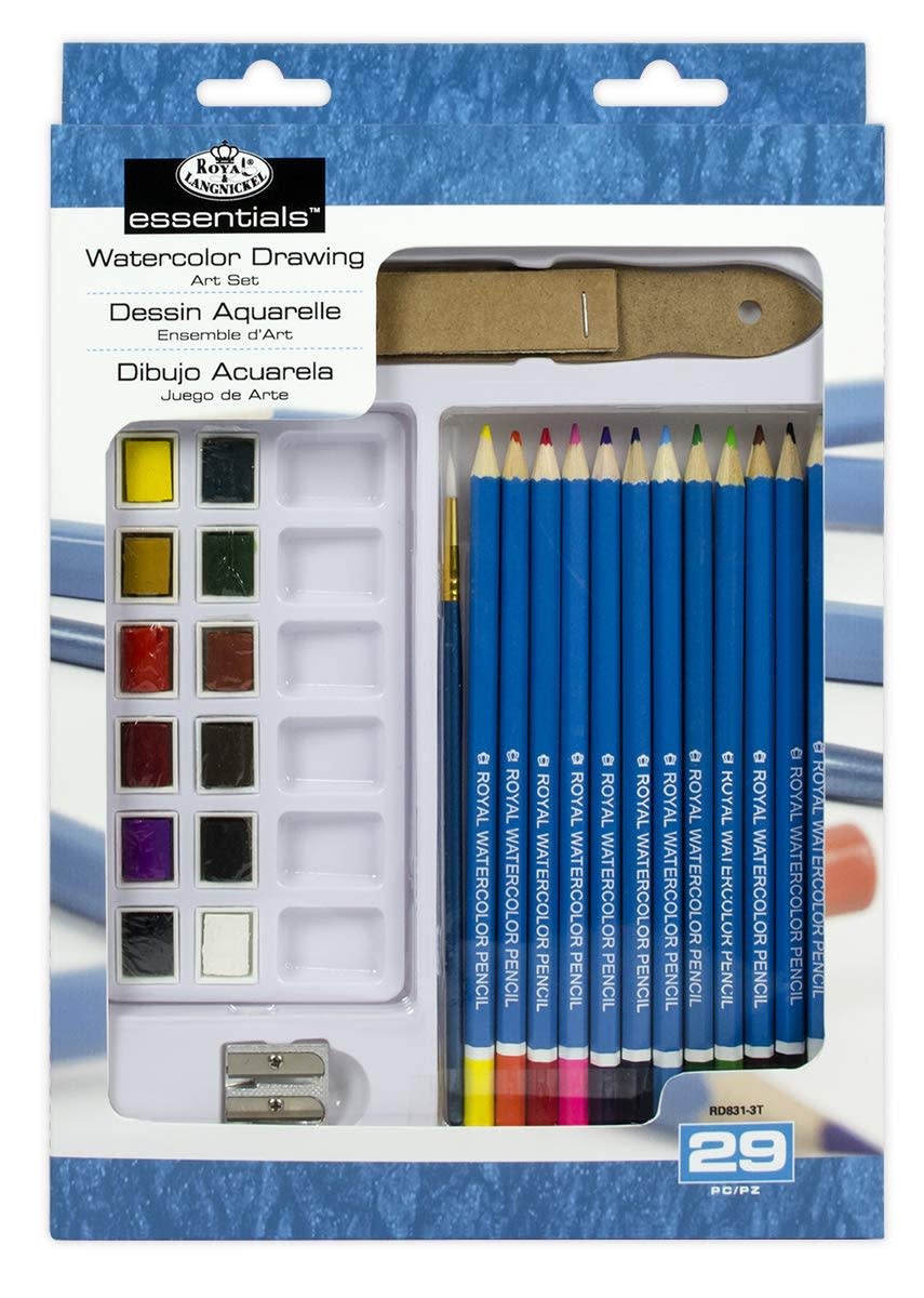 Essentials Watercolor Pencil Art Set