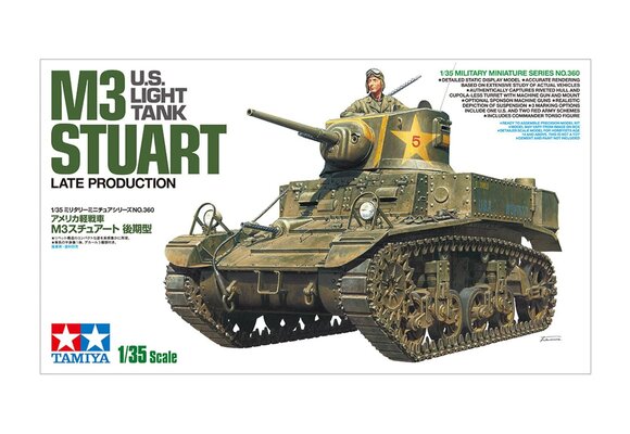1/35 US Light Tank M3 Stuart Plastic Model Kit   TAM35360