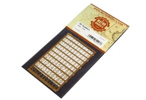 Multi-Scale 4-5mm Numbers, photo-etched