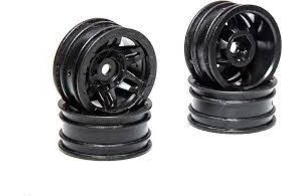 1.0 Rockster Wheels Black (4pcs): SCX24
