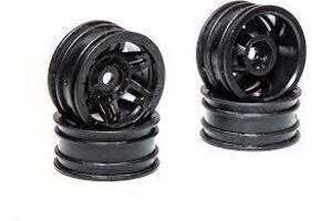 1.0 Rockster Wheels Black (4pcs): SCX24
