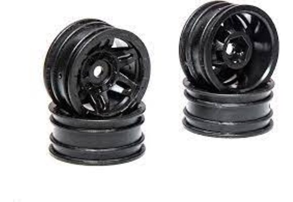 1.0 Rockster Wheels Black (4pcs): SCX24