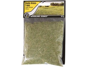 Static Grass, Light Green 7mm  WOOFS623