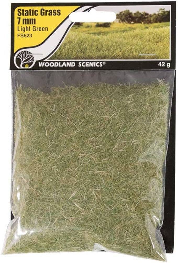 Static Grass, Light Green 7mm  WOOFS623