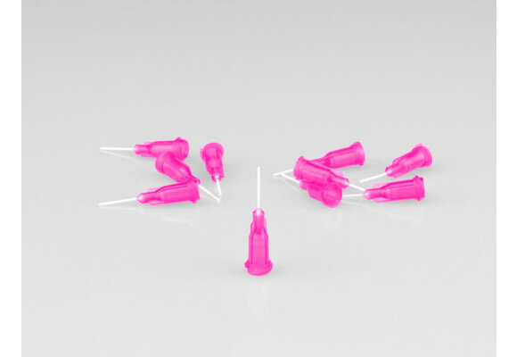 J Concepts Glue tip needle, thin bore, - red 10pc