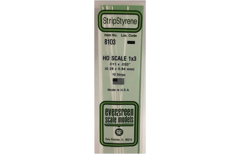 HO Strip 1 x 3 (10)
