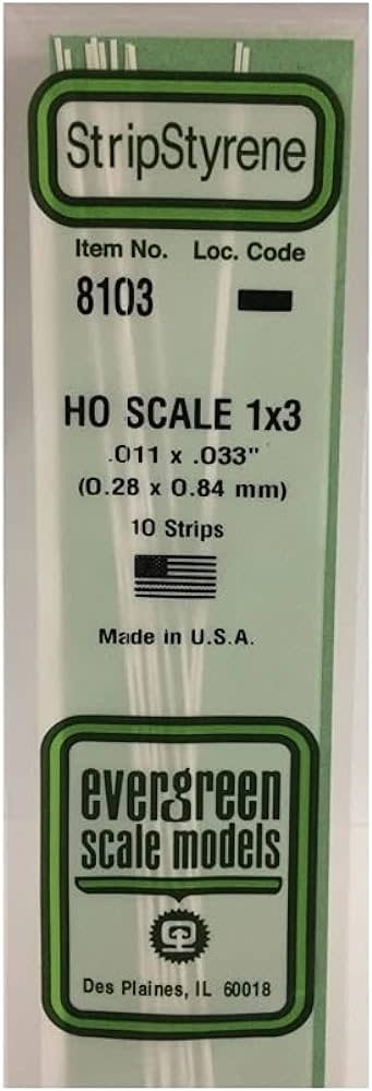 HO Strip 1 x 3 (10)