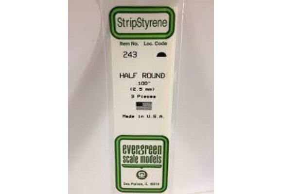 Half Round .100" (3)