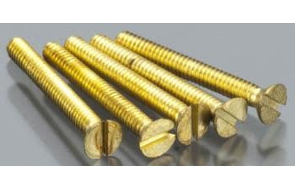 0-80 1/2" Flat Head Machine Screw (5)