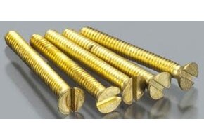 0-80 1/2" Flat Head Machine Screw (5)