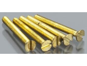 0-80 1/2" Flat Head Machine Screw (5)