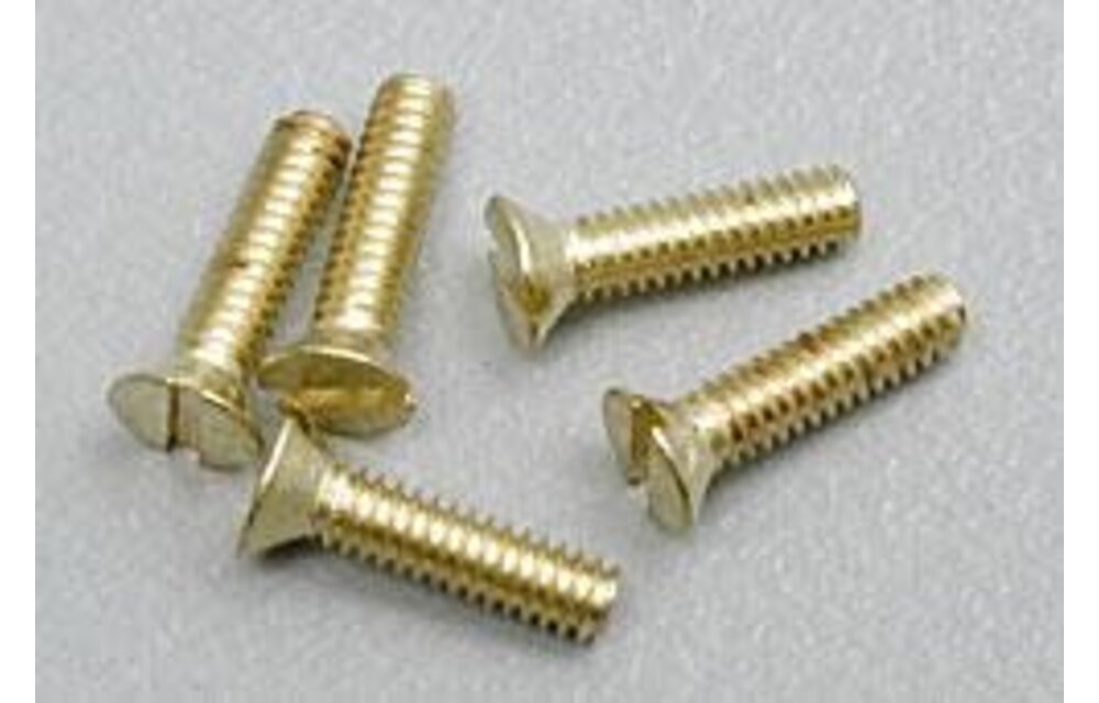 0-80 1/4" Flat Head Machine Screw (5)