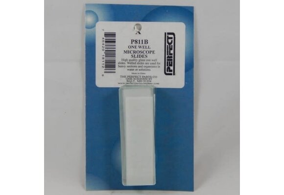 One Well Cavity Microscope Slides (12/cd)