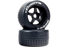 ARRMA dBoots Hoons 53/107 2.9 Pre-Mounted Belted Tires, White, 17mm Hex, 5-Spoke (2)