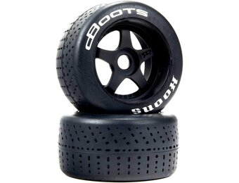 ARRMA dBoots Hoons 53/107 2.9 Pre-Mounted Belted Tires, White, 17mm Hex, 5-Spoke (2)