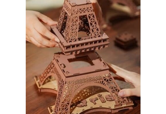 Night of the Eiffel Tower 3D Wooden Puzzle