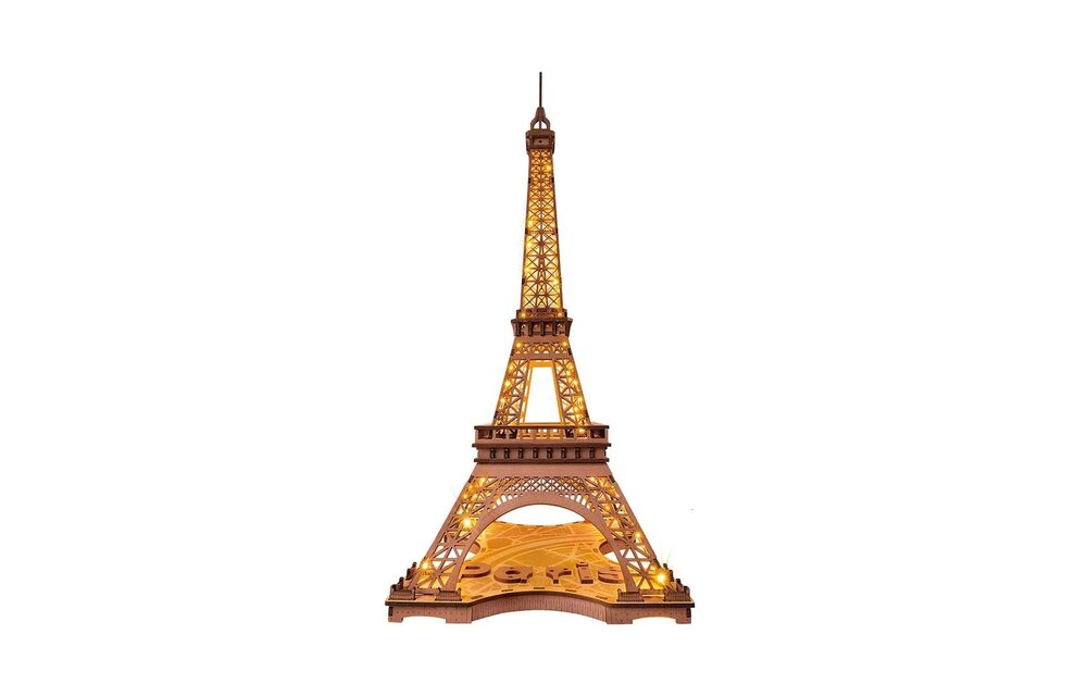 Night of the Eiffel Tower 3D Wooden Puzzle