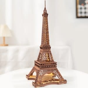Night of the Eiffel Tower 3D Wooden Puzzle