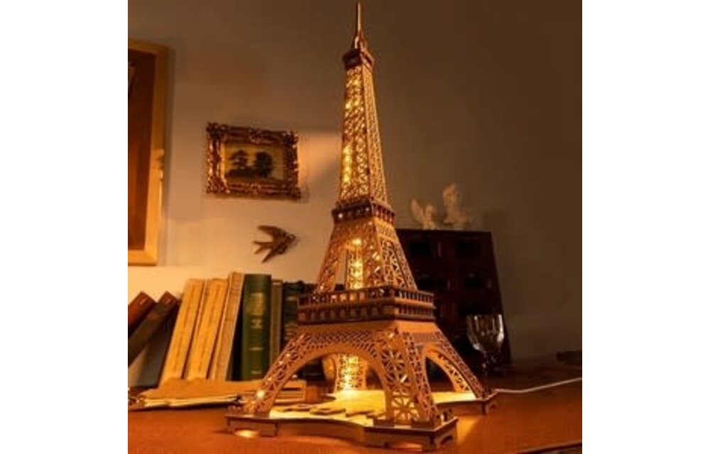 Night of the Eiffel Tower 3D Wooden Puzzle