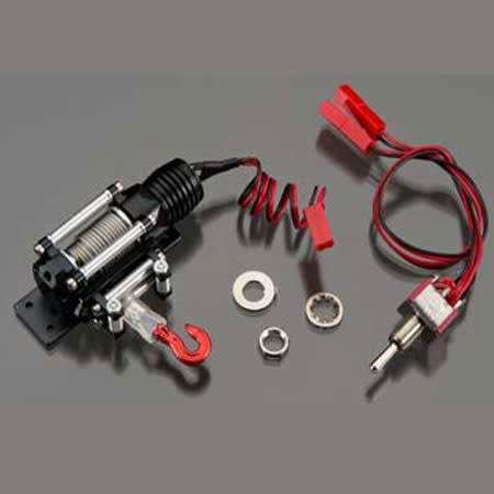 Realistic Power Winch, Black:1/10 Rock Crawler