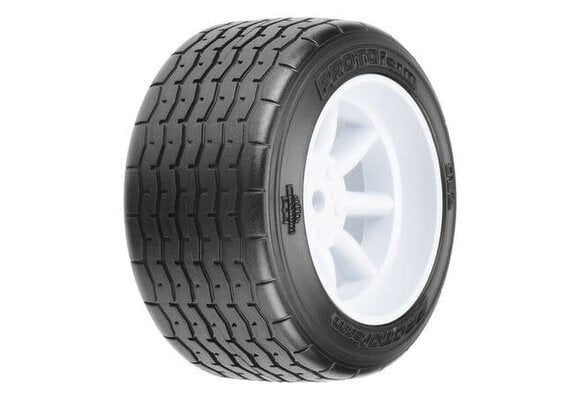 VTA Rear Tire 31mm, Mounted White Wheel