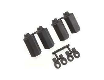 Shock Shaft Guards (4), Black: TRA,Rally,DESC410R   RPM80402