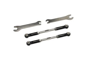 Aluminum mm Front Turnbuckles (Blk) - Losi 2WD 22S