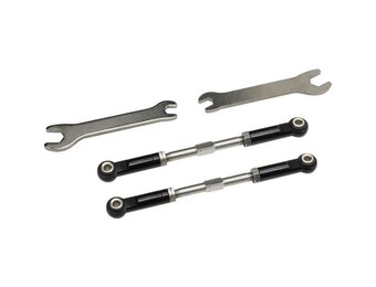 Aluminum mm Front Turnbuckles (Blk) - Losi 2WD 22S
