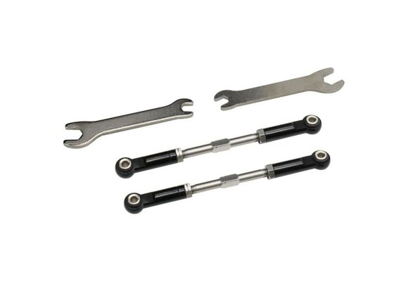 Aluminum mm Front Turnbuckles (Blk) - Losi 2WD 22S