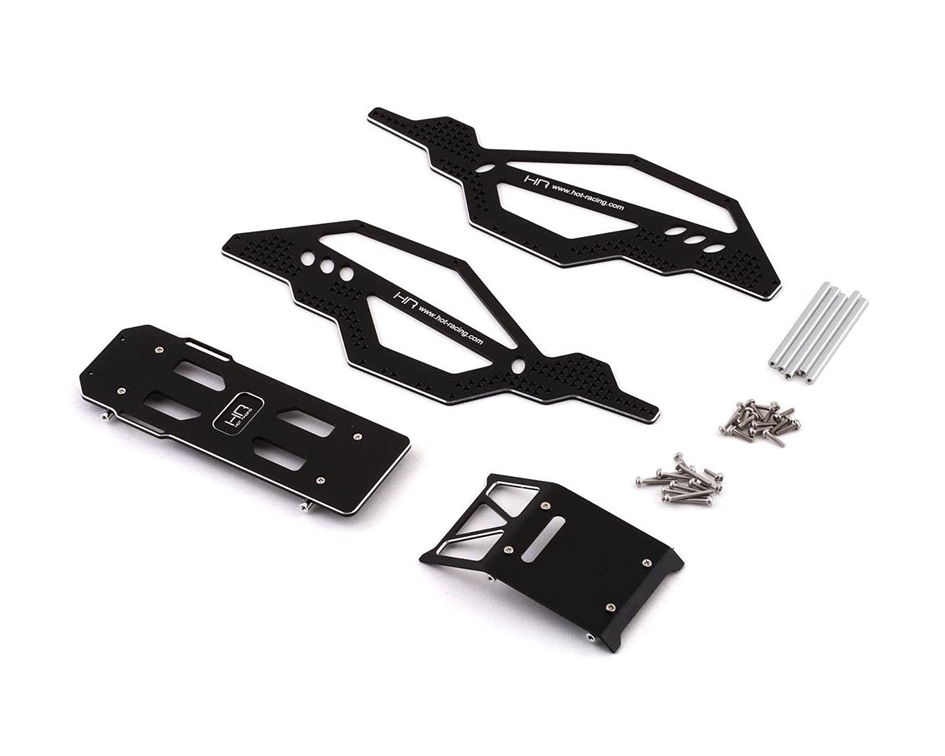 Hot Racing Axial SCX24 Aluminum Rock Racer Conversion Chassis (Black)