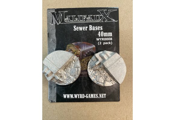 MALIFAUX Sewer Bases, 40MM (QTY 2), Wyrd Games