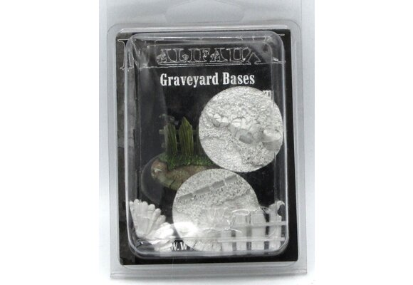 MALIFAUX Graveyard Bases, 40MM (2 pack), WYRD GAMES, WYR0004