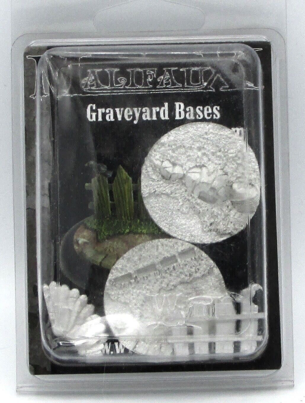MALIFAUX Graveyard Bases, 40MM (2 pack), WYRD GAMES, WYR0004
