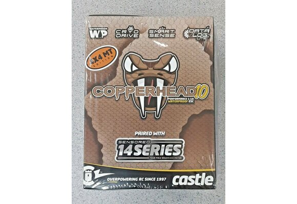 Castle Creations Copperhead 10 Waterproof 1/10 Sensored Combo w/1415 (2400Kv), 010-0166-12