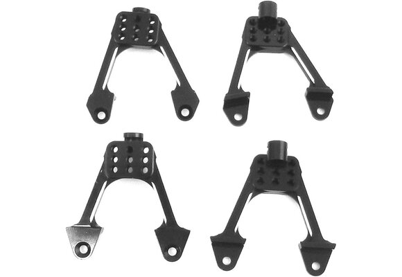 Aluminum Front & Rear Adjustable Shck Towers:Scx10