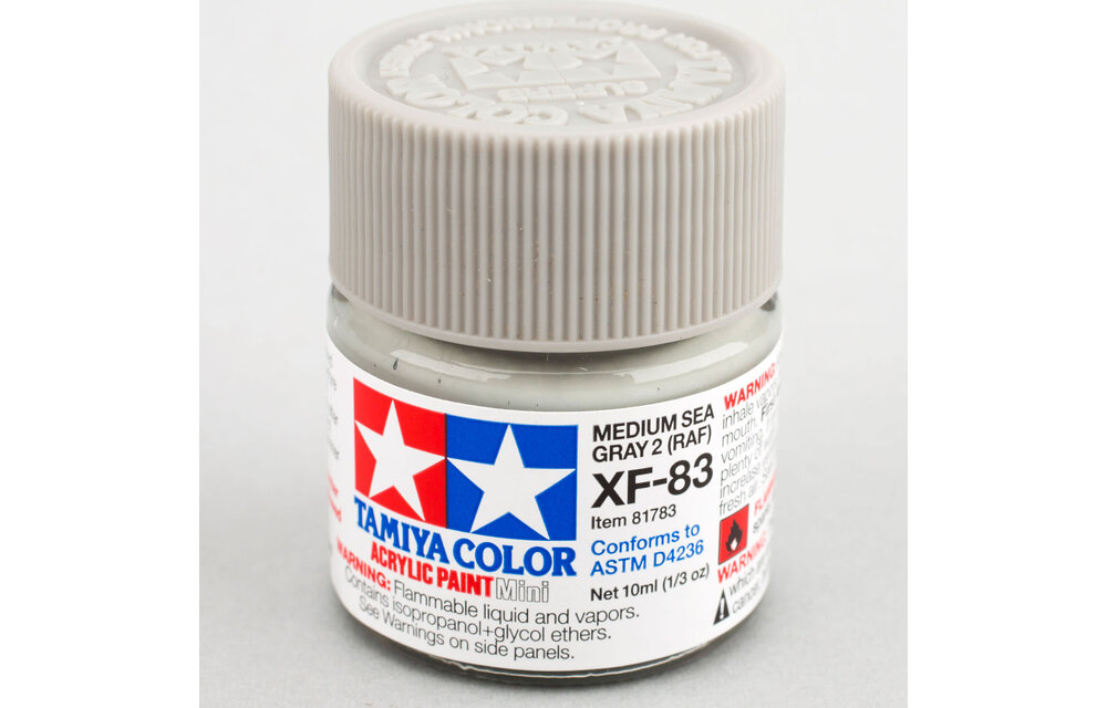 Tamiya XF-83 Flat Sea Grey Acrylic Paint (10ml)
