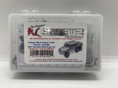 Stainless Steel Screw Kit - TRA TRX-6 Crawler 1:10