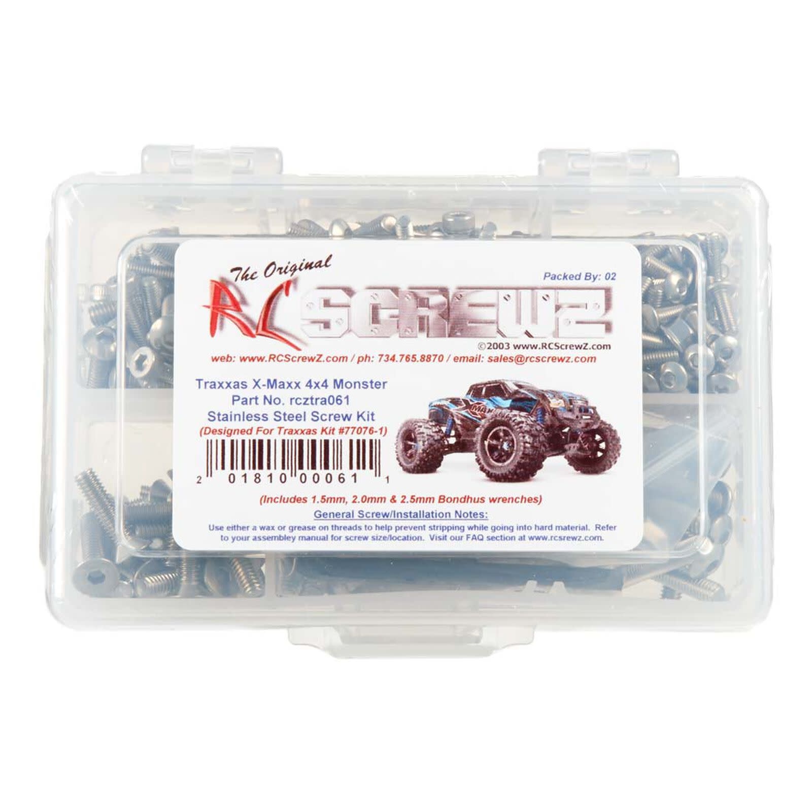 Stainless Steel Screw Kit Traxxas X-Maxx, RCZTRA061