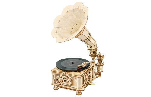 Mechanical Wood Models; Classical Gramophone