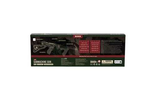 Thompson Submachine Gun Toy 3D Wooden Model Kit, ROELQB01