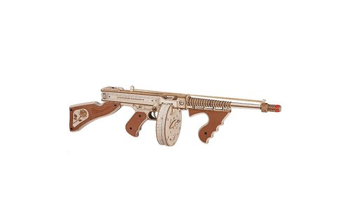 Thompson Submachine Gun Toy 3D Wooden Model Kit, ROELQB01