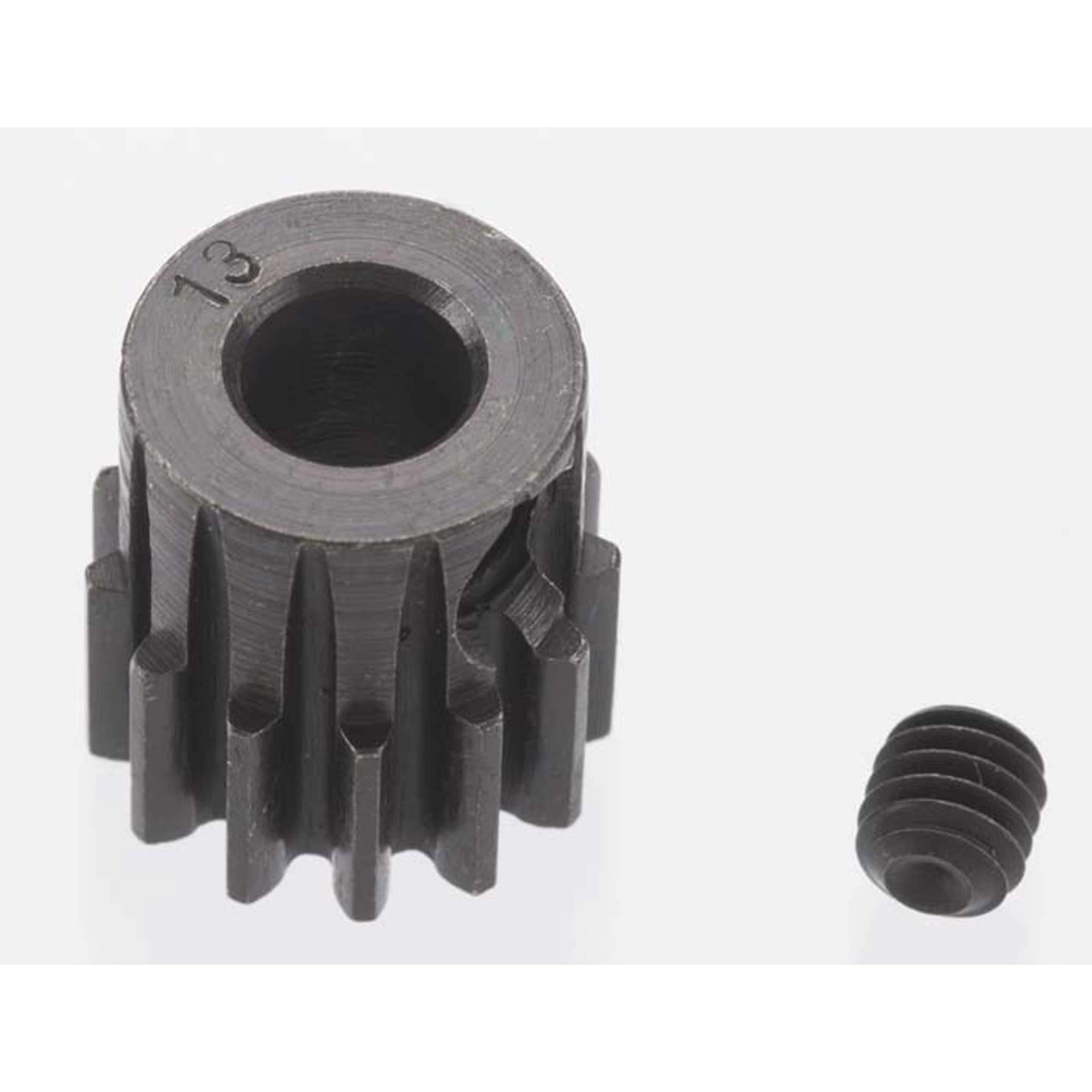 EXTRA HARD 13 TOOTH BLACKENED STEEL 32P PINION 5M/M