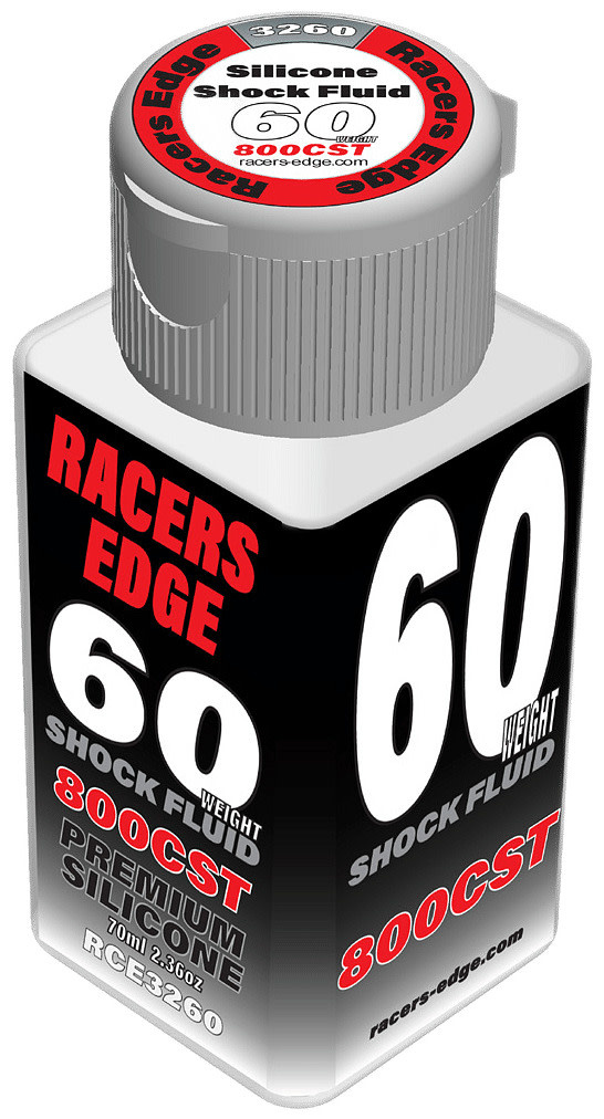 60 Weight, 800cSt, 70ml 2.36oz Pure Silicone Shock Oil