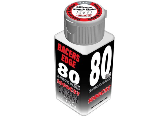 80 Weight, 1,000cSt, 70ml 2.36oz Pure Silicone Shock Oil