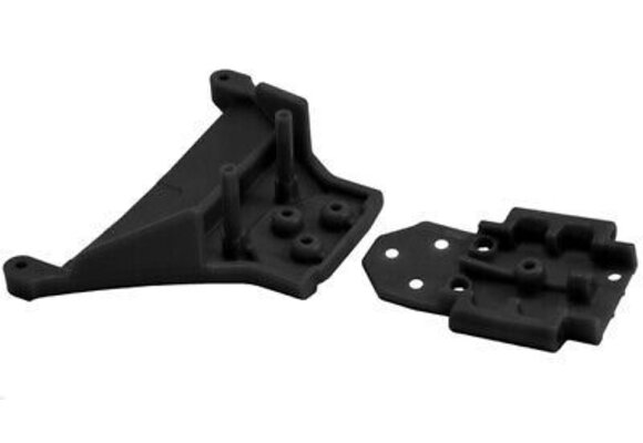 Front LCG Bulkhead; Blk: TRA SLH 4x4 & 1/10 Rally  RPM73562