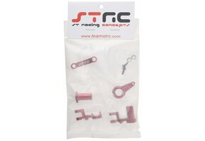 HD Alum Steering BellCrank Set for Slash 4X4 (Red)